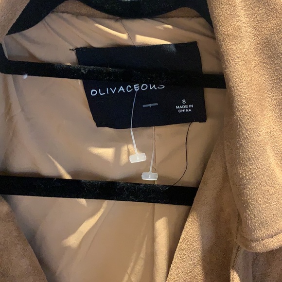 Never worn! Oliviaceous faux suede jacket - Picture 4 of 5